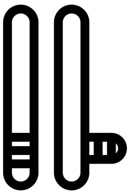 protesto simgesi, satır vektör illüstrasyonu 