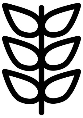 Beyaz arkaplanda bir çiçek simgesi