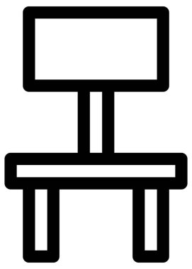 Mobilya simgesinin vektör illüstrasyonu