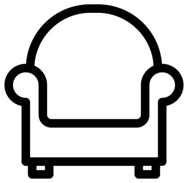 Mobilya simgesinin vektör illüstrasyonu