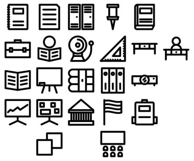 Eğitimin basit vektör simgesi