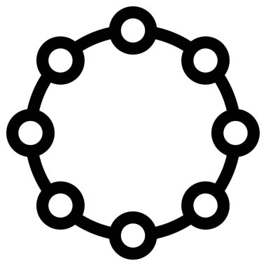 zincir bağlantılar simgesi, vektör illüstrasyonu