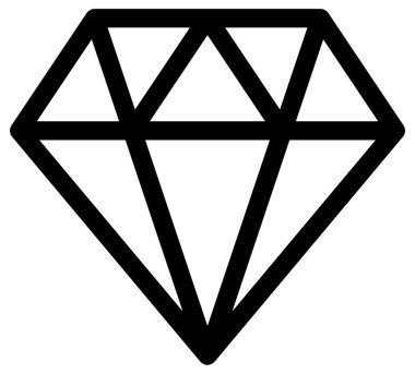 Elmas vektör simgesi. biçim iki renkli düz sembol, mavi ve beyaz renkler, yuvarlak açılar, siyah arkaplan