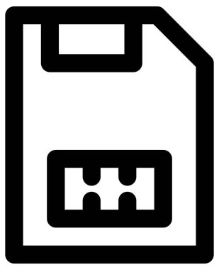 Basit ve minimalist ortam vektör simgesi