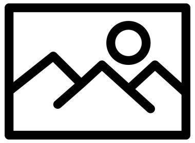 bir dağ vektör simgesinin fotoğrafı