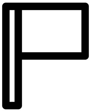 Basit ve minimalist finans cesur vektör simgesi