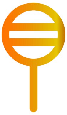 Beyaz üzerine basit ve minimalist parti gradyan vektör simgesi