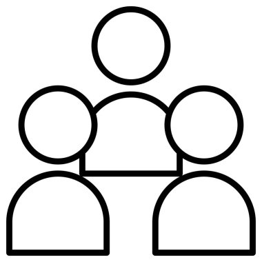 protesto simgesi, satır vektör illüstrasyonu 