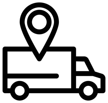 lojistik ve dağıtım hattı vektör simgeleri