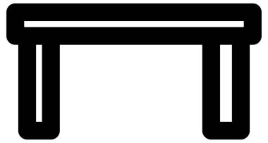 mobilya basit vektör simgesi.