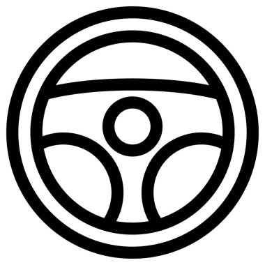 sürücü ve araba parçaları vektör simgesi