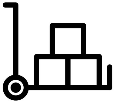 Basit ve minimalist finans cesur vektör simgesi