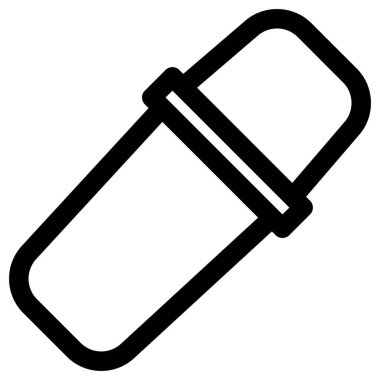 Basit ve minimalist kahve dükkanı vektör simgesi