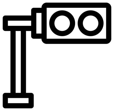 inşaat aracı vektör çizgisi simgesi