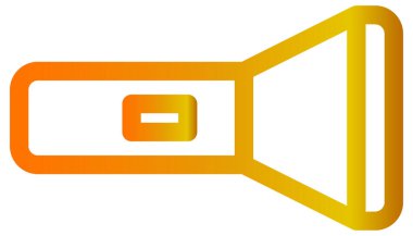 Turuncu simgenin vektör illüstrasyonu