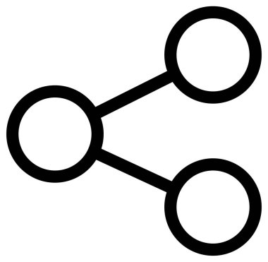 Beyaz üzerine basit ve minimalist haber ve gazetecilik vektör simgesi