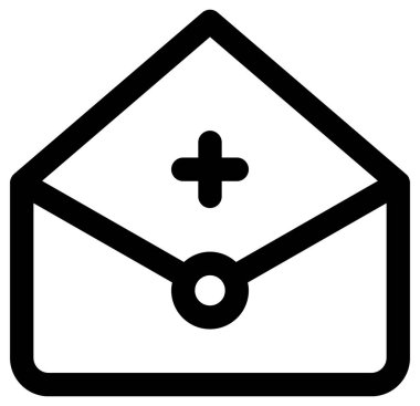 Tıbbi rapor vektör simgesi. biçim iki renkli düz semboldür