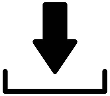 Basit ve minimalist finans cesur vektör simgesi