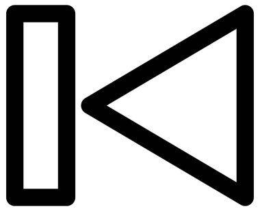 yedekleme satır vektörü simgesi.