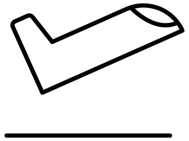 Basit ve minimalist askeri vektör simgesi