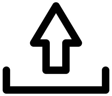 Basit ve minimalist uygulama kullanıcı arayüzü vektör simgesi