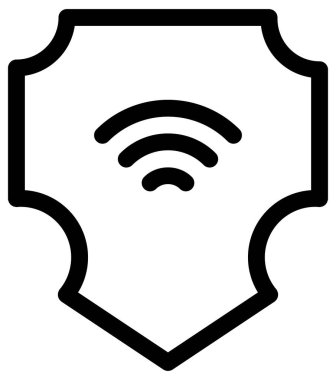 iletişim ve teknoloji çizgisi vektör simgesi.