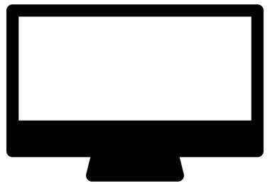 bilgisayar izleyici vektör simgesi