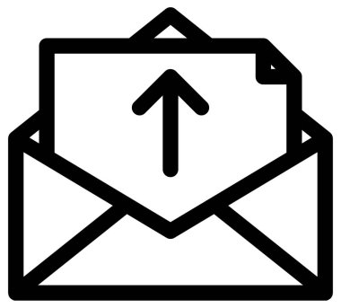 e-posta düz vektör simgesi