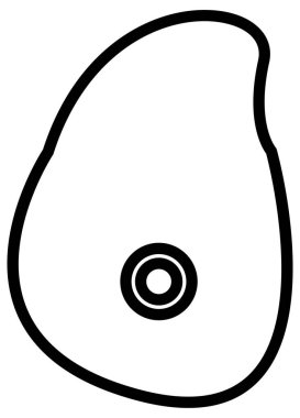 Siyah ve beyaz simgesinin vektör illüstrasyonu