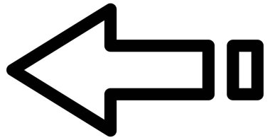 beyaz arkaplanda izole edilmiş yönlü ok simgesi 