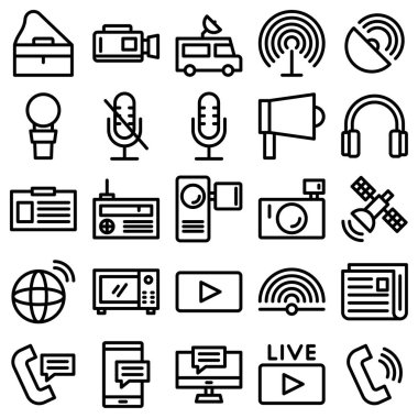 Düz çizgi simgesinin siyah beyaz vektör kümesi