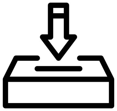 indirme ve ödeme satırı vektör simgesi.