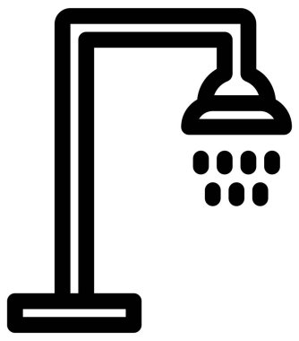 Beyaz arkaplanda minimalist sauna vektör simgesi