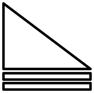 Basit bir simgenin satır sanatının vektör illüstrasyonu