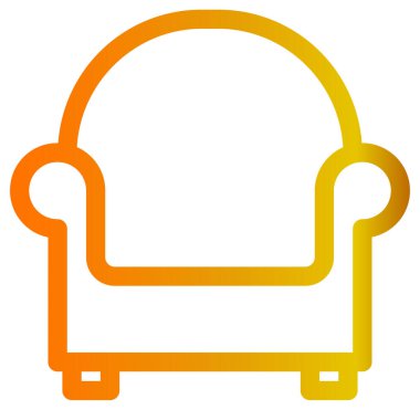 Mobilya simgesinin vektör illüstrasyonu