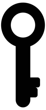 Anahtar simgesinin vektör illüstrasyonu