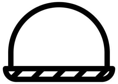 Beyazın üzerine basit ve minimalist parti vektör simgesi