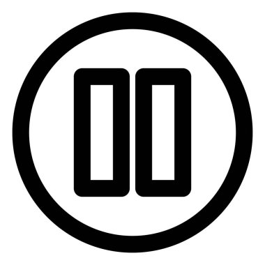 Çubuk vektör simgesi yükleniyor. biçim çift renkli düz yuvarlak semboldür, siyah ve beyaz renkler