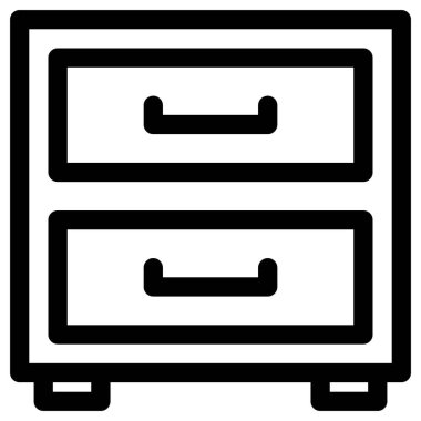 Otel hattı vektör simgesi.