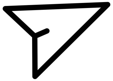 İleti ikonu vektör illüstrasyonunu gönder