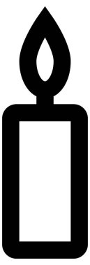 Beyaz arkaplanda basit ve minimalist kutlama vektörü simgesi