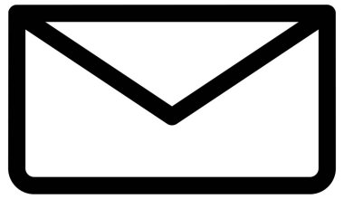 zarf simgesi, vektör çizimi