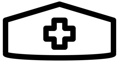 Basit ve minimalist covid-19 vektör simgesi. tıp ve sağlık hizmeti kavramı