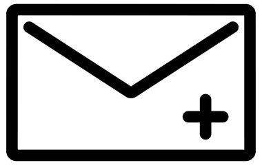 e- posta simgesi, vektör illüstrasyonu