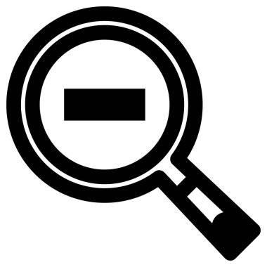 Büyüteç koyu simge, vektör illüstrasyonunu büyüt