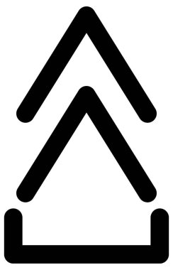 beyaz arkaplanda izole edilmiş yönlü ok simgesi 