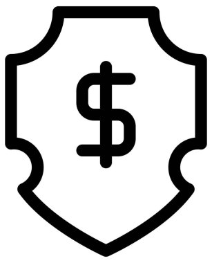 Beyaz arkaplanda bankacılık ve finans vektör simgesi 