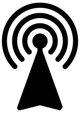 Beyaz üzerine basit ve minimalist ordu vektör simgesi