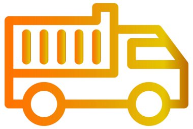 kamyon simgesi vektör resimleme arkaplanı