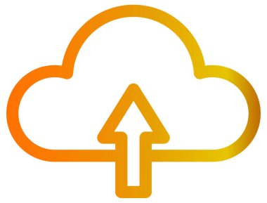 bulut gönderme vektör simgesi